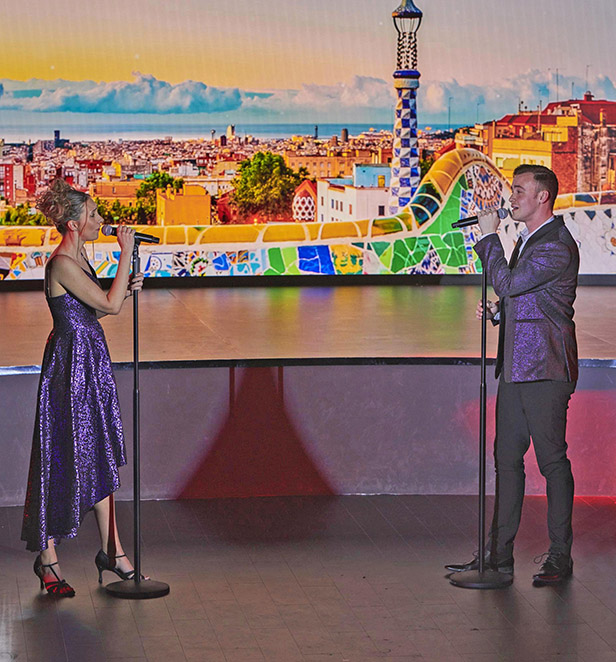 Entertainment in the state-of-the-art theatre 