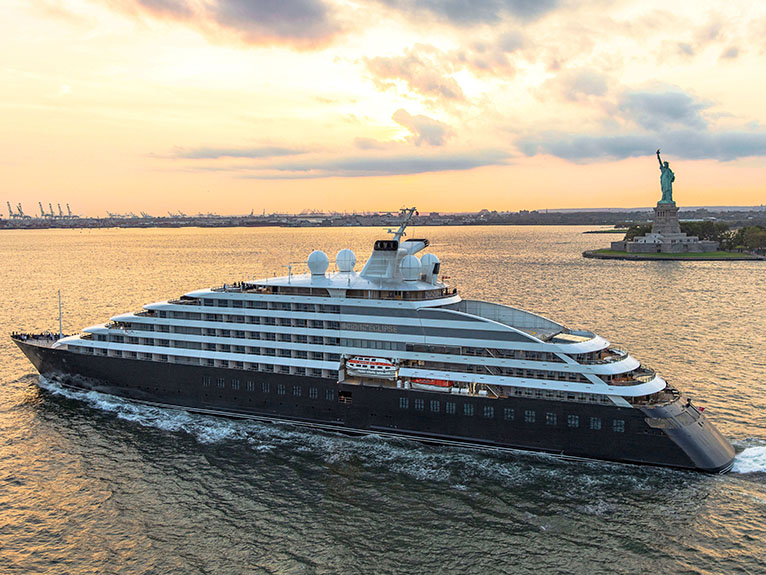 Scenic Eclipse navigating in North America