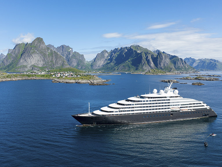 Scenic Eclipse by Lofoten Islands, Norway