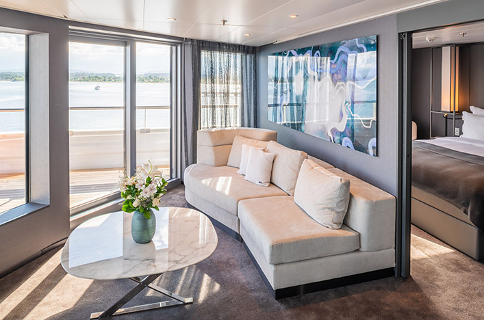 Scenic Eclipse Panorama Suite Lounge area 