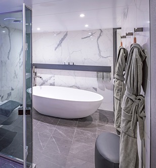 Luxurious Bathroom with Bath