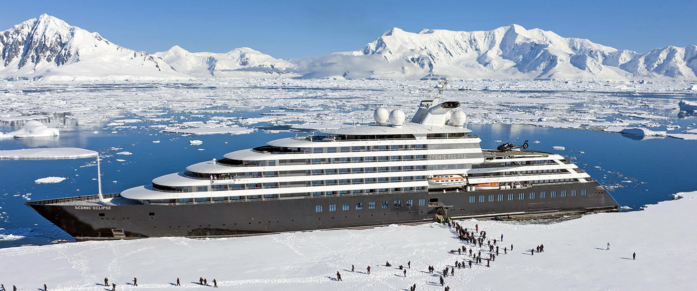 Scenic Eclipse at sea