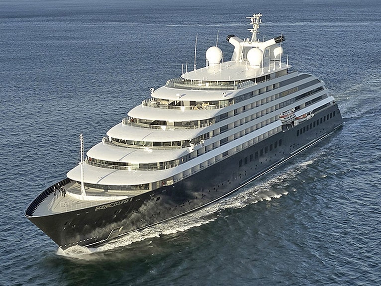 Scenic Eclipse cruising the Pacific Ocean