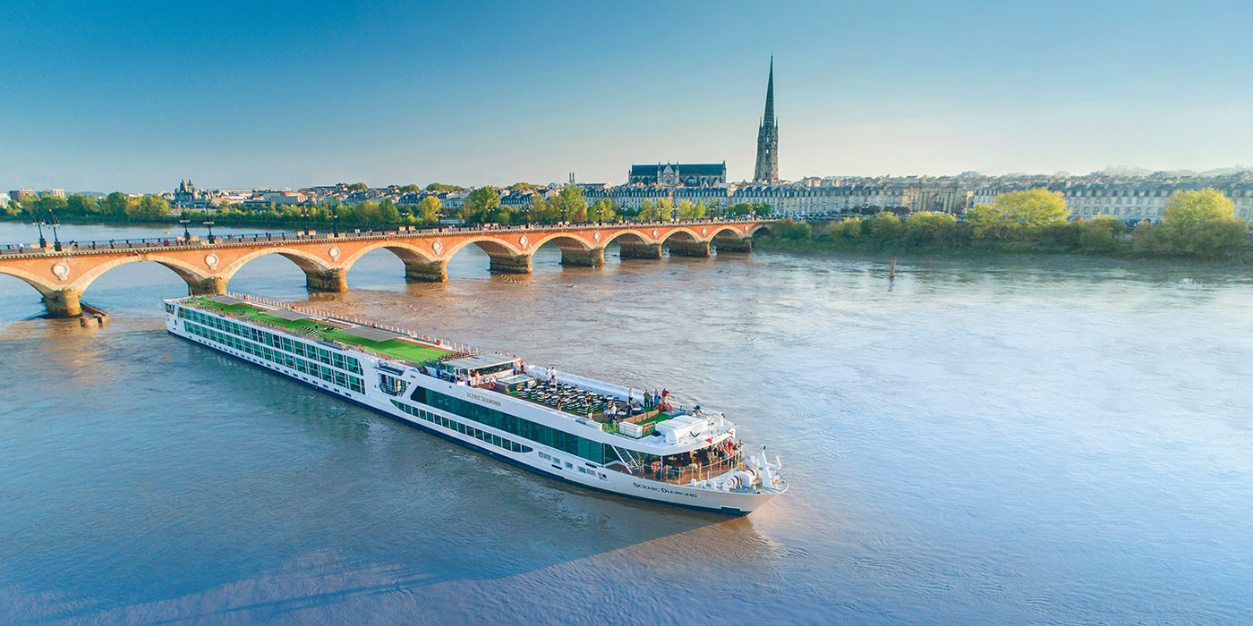 Scenic Diamond cruising in Bordeaux, France