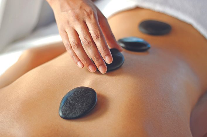 Hot stone massage on board Scenic Eclipse