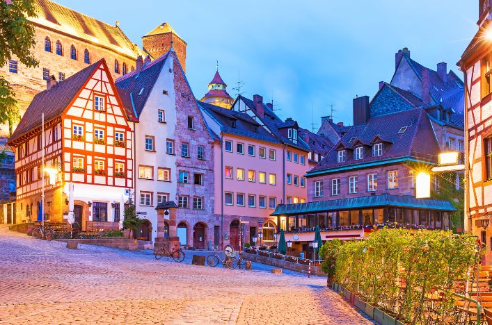 Nuremburg at night, Germany