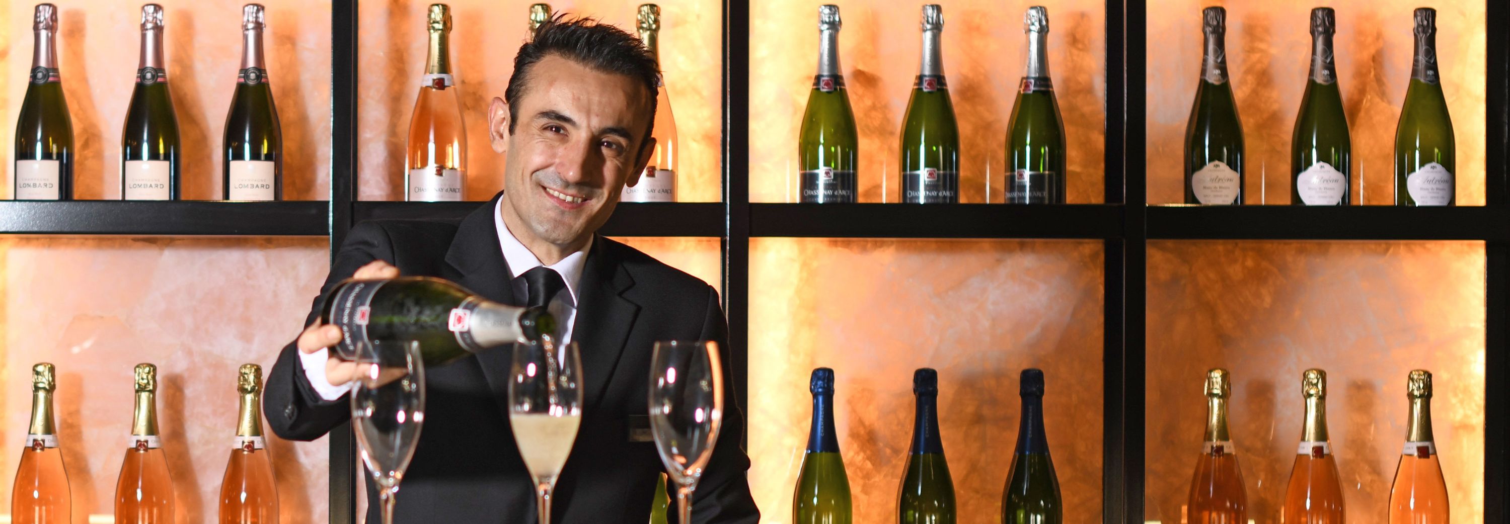 Lumiere Champagne Bar on board Scenic Eclipse