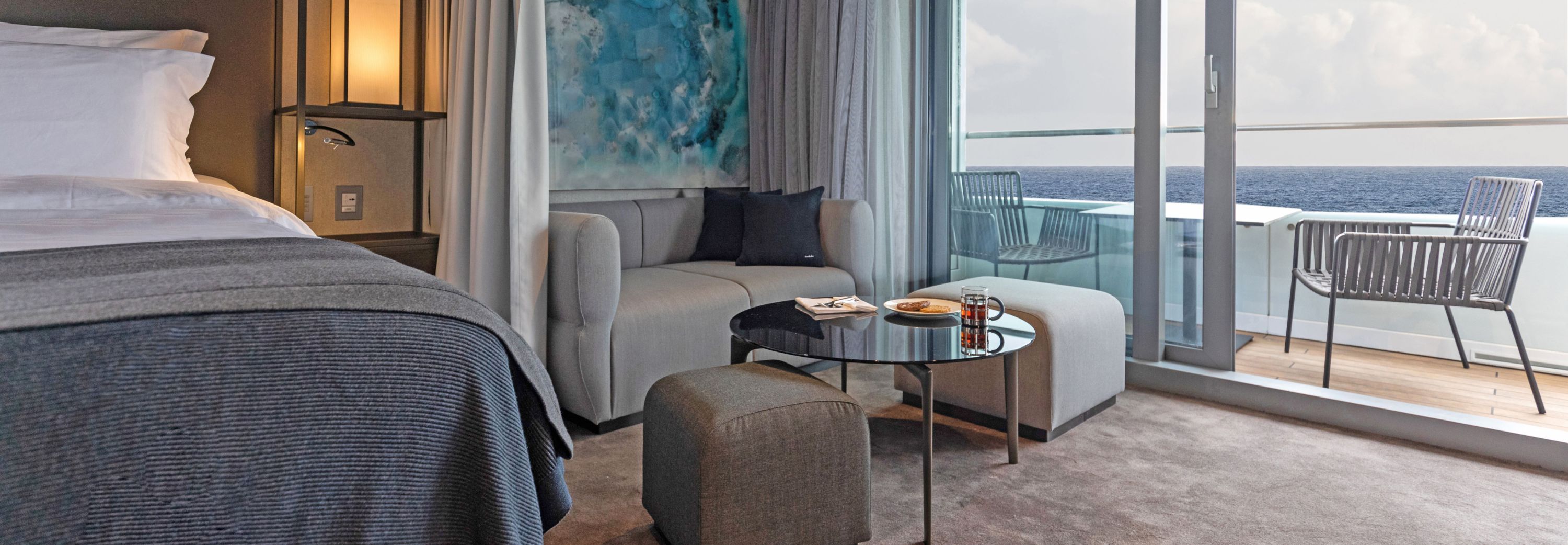 Deluxe verandah suite on board Scenic Eclipse