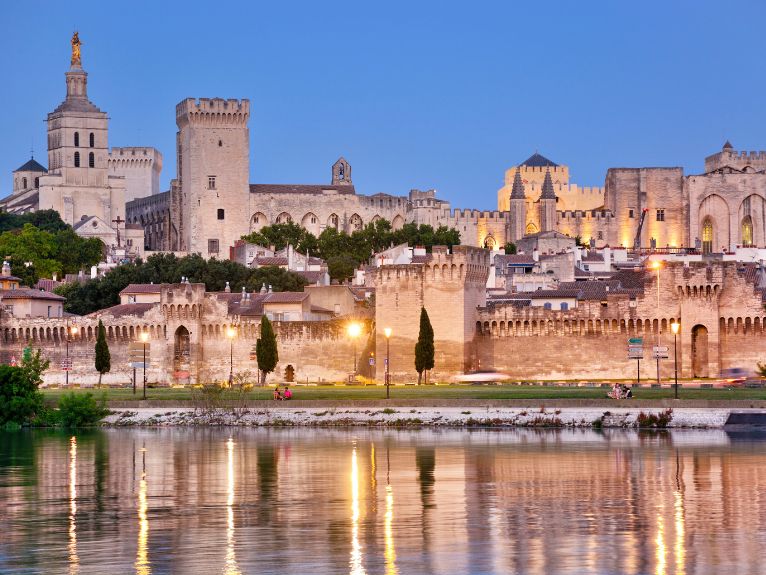 Sunset in Avignon, France