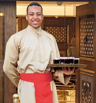 Sanctuary Sun Boat waitor, Nile River Cruise, Egypt