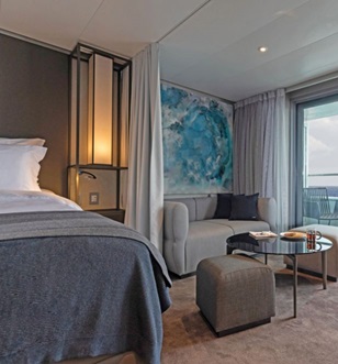 Deluxe Verandah Suite on board Scenic Eclipse II