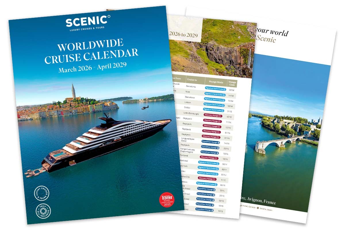Scenic Worldwide Cruise Calendar 2026-29 Thumbnail