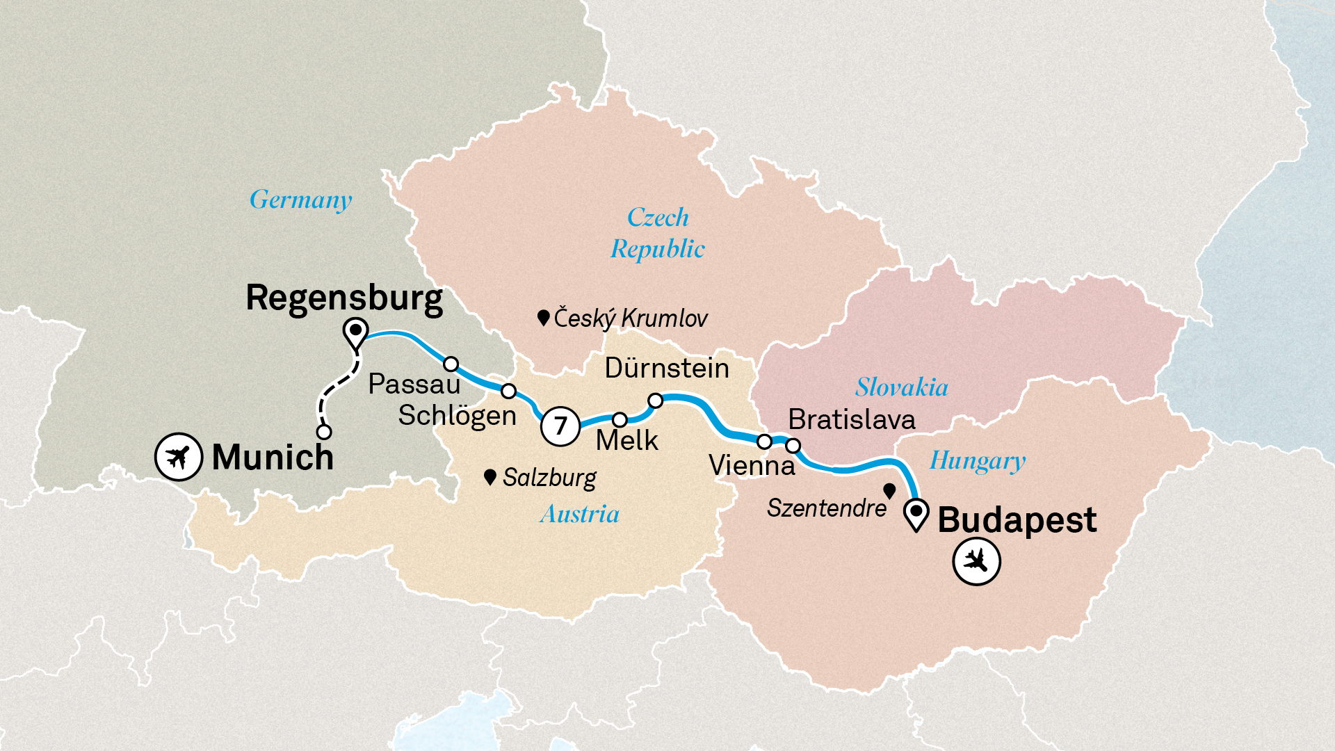 Budapest NBU Itinerary Map