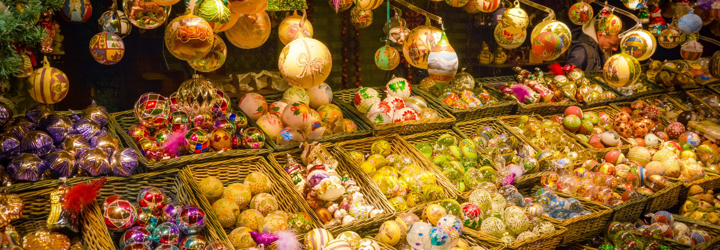 Christmas market stall in Vienna